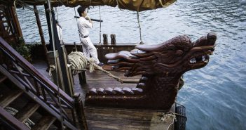 Immersed in the Diverse Culture of Vietnam diverse culture of Vietnam, Ha Long Bay, UNESCO World Heritage site, wooden junk with dragon prow