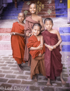 novitiate monks, Bagan, Myanmar