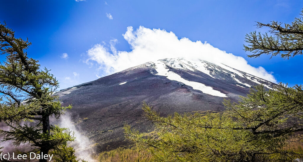 Mount Fuji viewed from Station Five, Japan