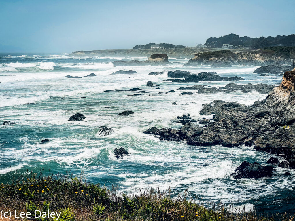 Glass Beach rewards visitors who reach it shores from the Mendocino Coastal Gardens trails.